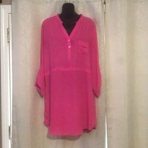 Hot pink women’s dress - size large